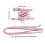 1Ensemble Rose En Nylon Portable Ajustable Confortable 2