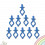 10Pièces Clips Bobbin En Silicone Bleu, Fixe, Pour Couture Durable 7