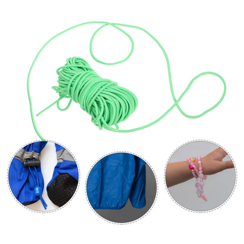 1Pièces Lien Élastique Rond Vert Multi-Usage, Souple Pour Maison 2