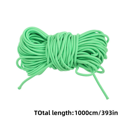 1Pièces Lien Élastique Rond Vert Multi-Usage, Souple Pour Maison 1