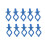 10Pièces Clips Bobbin En Silicone Bleu, Fixe, Pour Couture Durable 3