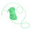 1Pièces Lien Élastique Rond Vert Multi-Usage, Souple Pour Maison 7