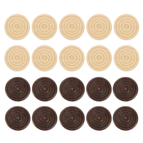 240 Pcs Wooden Chess Pieces For Backgammon Checkers