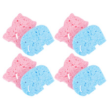 8Pièces Éponges Loofah En Bois Multicolores Usage Douche Et Nettoyage