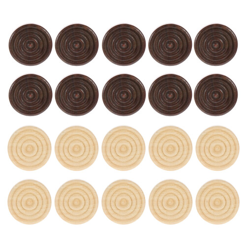 240 Pcs Wooden Chess Pieces For Backgammon Checkers 2