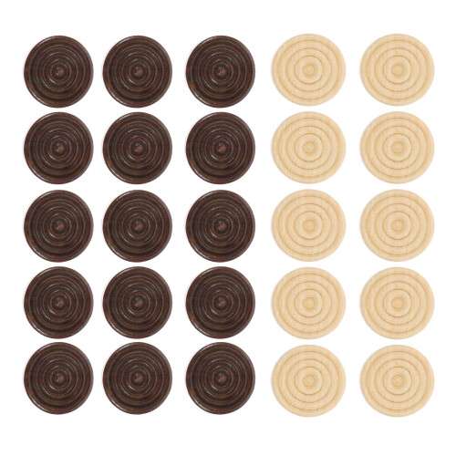 240 Pcs Wooden Chess Pieces For Backgammon Checkers 1