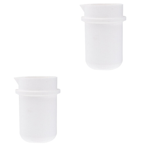 2 Pcs Quartz Crucible Crucible Jewelry Melting Cup 2