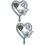 2pcs Tombstone Plugin Commemorate Dad Signage Iron 9