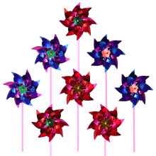 2Pcs 20Pcs Plastic Rainbow Pinwheel Diy Windmill Toy For Kids