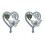 2pcs Tombstone Plugin Commemorate Dad Signage Iron 4