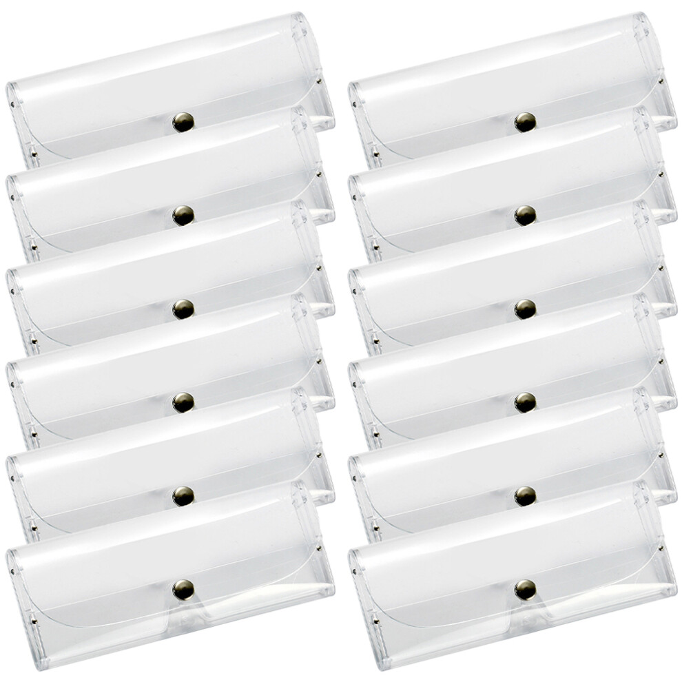 Iplusmile 48 Pcs Transparent Hard Glasses Cases For Eyeglasses And Sunglasses