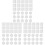 120 Pcs Durable Double-Sided Adhesive Hook And Loop 3