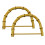 6Pcs Half Round Bamboo Handles for DIY Handmade Beige Bag Replacement 1