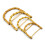6Pcs Half Round Bamboo Handles for DIY Handmade Beige Bag Replacement 3