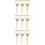 54 Pcs Board Game Scoring Pegs Metal Replacement Cards Accessories 10