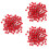 300 Pcs Push Round Ball Head Map Tacks With Stainless Point Red 6