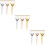 54 Pcs Board Game Scoring Pegs Metal Replacement Cards Accessories 11