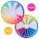 3Pièces Roue Couleurs Multiusage Outil Apprentissage Couleur 7