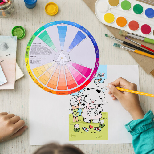 3Pièces Roue Couleurs Multiusage Outil Apprentissage Couleur 2