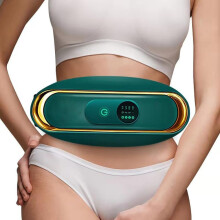 Far Infrared Waist Slimming Belt with USB Heated Abdominal Massager for Weight Loss Green