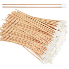 200 Pcs Extra Long Cotton Swabs with Wooden Handle for Ear Cleaning and Precise Makeup Removal