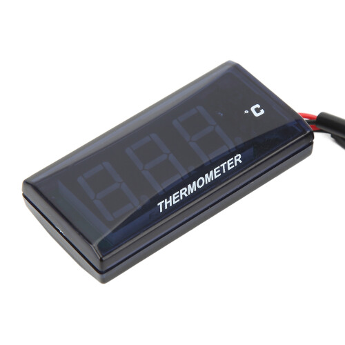 12V Motorrad LCD-Wassertemperaturanzeige 22mm Sensoradapter 2