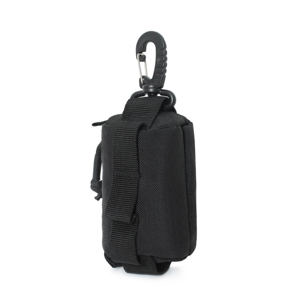 Multifunctional Coin Purse Small Tool Bag Tactically Pouches Belt Bag Outdoor Buckle Bag Small Storage Bag Utility Bag Black Color Ref: 9094 9187378872499