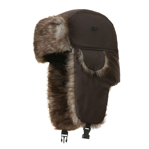Ρωσικό καπέλο Ushanka για κρύα κλίματα, χειμερινό καπέλο παγιδευτή με αυτιά για κρύο