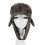 Ρωσικό καπέλο Ushanka για κρύα κλίματα, χειμερινό καπέλο παγιδευτή με αυτιά για κρύο 3