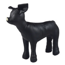 Expositor de Moda Pet com Manequins de Cães em Couro, Apresentação Visual para Melhorar a Experiência de Compra, Material de Alta Qualidade com