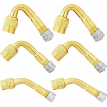 Extensores de vástago de válvula de neumático de construcción metálica, latón resistente al desgaste para una instalación rápida,