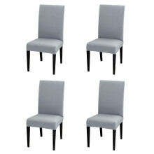 Housses de chaises de salle à manger amovibles et lavables, housses de protection extensibles en spandex de haute qualité, faciles d'entretien,