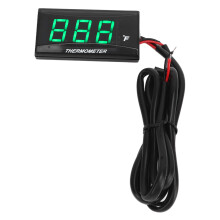 Waterproof Motorcycle Water Temp Gauge with Green LCD for DC12V