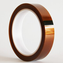 Flammhemmendes Polyimid-Abdeckband, 20 mm breit, Hochtemperatur-Polyimidband, Silikonkleber, hinterlässt keine Rückstände, ideal für Elektronik.