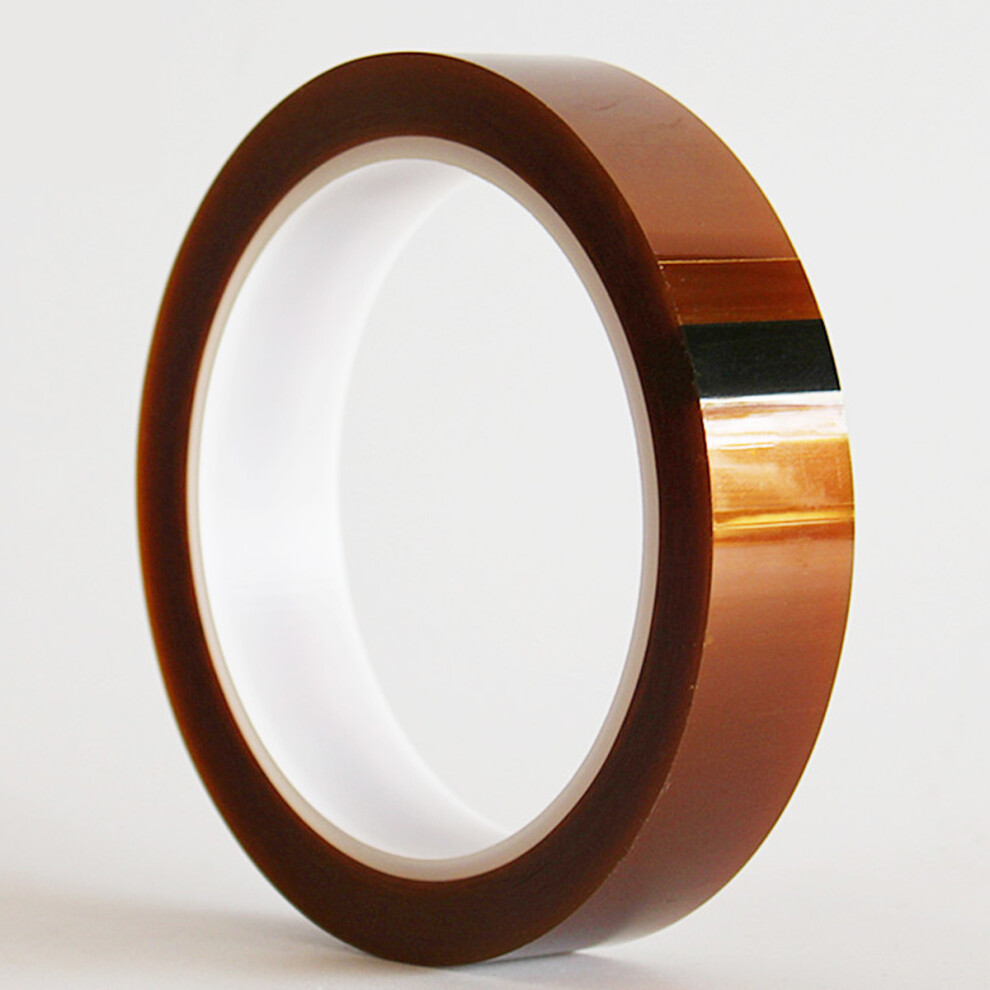 High-Temperature Polyimide Tape, 20Mm Wide, Perfect For Electronics, Fiber Optics, 3D Printing, Leaves No Residue Upon Removal, Flame Retardant, Ul 9358999375786