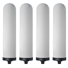 Ersatz-Wasserfilterkerze, entfernt Schadstoffe durch mehrstufige Filtration. 100 % natürliches, gesintertes Diatomit-Filterelement, wiederverwendbar.