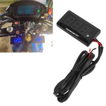 High Accuracy Motorcycle Water Temp Gauge ABS Housing Blue
