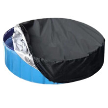 Round Solar Swimming Pool Cover 6FT with Secure Elastic Fit, UV Reflective Waterproof Dustproof Design