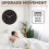 Modern Kitchen Clock, Gold Frame On Black Background, Silent Operation, Easy Installation, 3-Year Movement Assurance 2