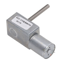 Langleblicher DC 12V Schneckengetriebemotor mit Selbstsperrung, 66 U/min, M6-Achse, Drehzahlreduzierer