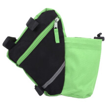 Fietsaccessoire: Driehoekige frametas, waterdicht, hoogwaardig nylon met reflecterende details voor extra veiligheid.