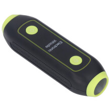 Electronic 3-Tone Sports Whistle with LED Light, Green, ABS, 3 Volume Levels