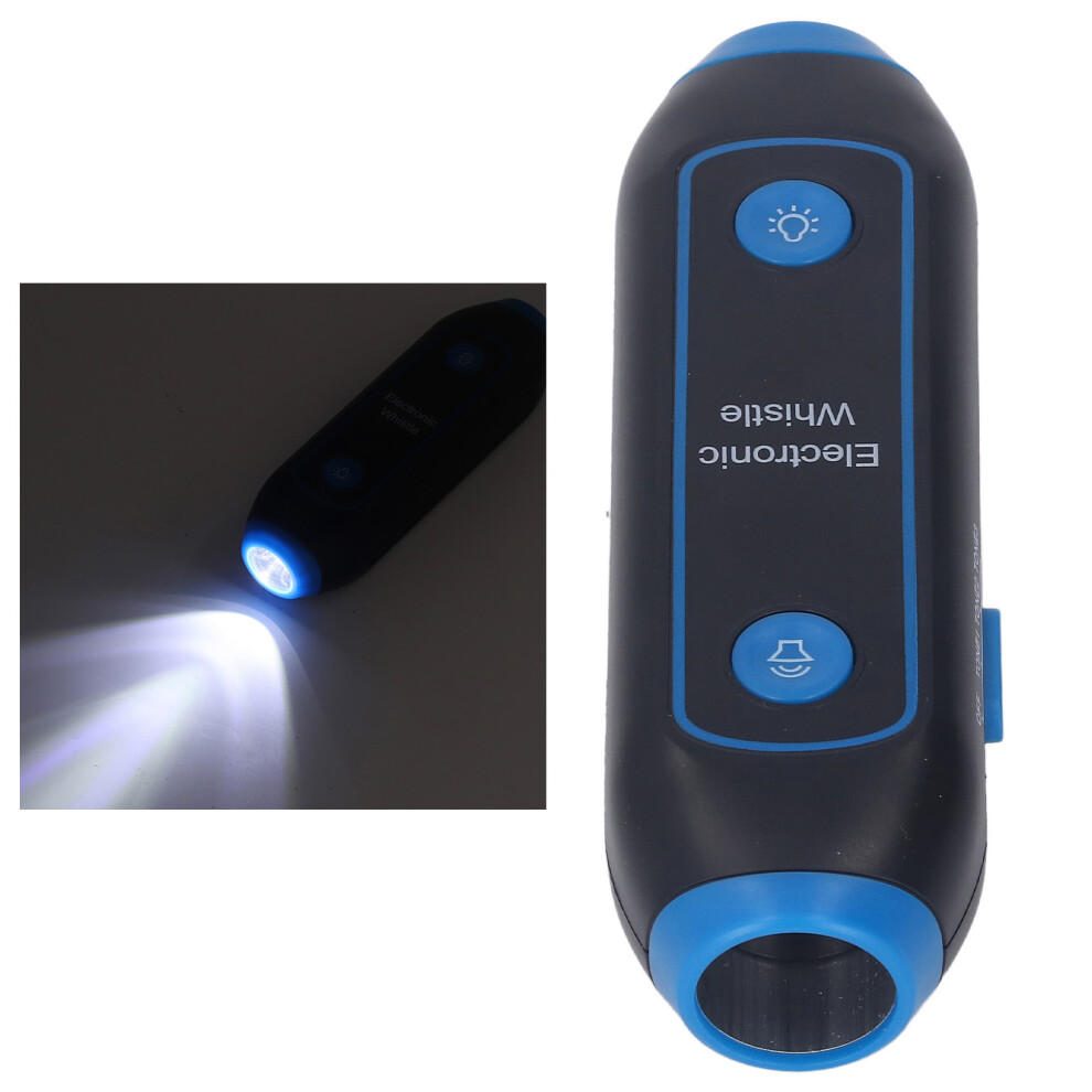 Multifunctional Blue Electronic Whistle W/ Led 3 Tones & Volume Levels 8721371720084