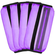 Fly Leg Protection Boots For Horses Nylon Fly Boots 4 Pack Breathable Leg Wraps Elastic Straps Transparent Material