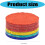 Multicolor Billiard Tip 6Layer Construction, Professional Friction For Competitive Play 3