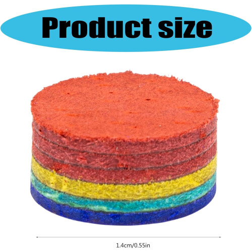 Multicolor Billiard Tip 6Layer Construction, Professional Friction For Competitive Play 2