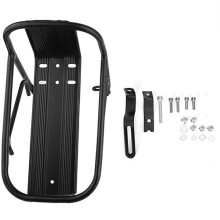 Portapacchi anteriore per bicicletta, in lega di alluminio, facile da installare, con elevata capacità di carico, compatibile con mountain bike,