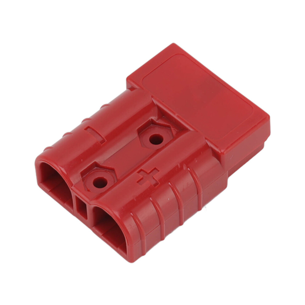 50A 600V Dual Pole Power Connector - Red, Compact 5X3.5x1.5cm 5011371720874