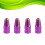 4Pièces Caps De Aluminium Violet Décoratif Résistant 5