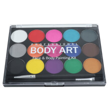 15 Couleurs Ensemble De Peinture Corporelle À Base D'eau Avec